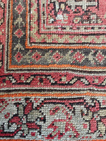 Square Vintage Rug / 11'8 x 12'8 Oushak Rug #3370