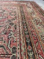 Square Vintage Rug / 11'8 x 12'8 Oushak Rug #3370