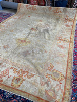 8’1 x 11’1 Antique 19th Century Rug # 2404ML / Large Vintage Rug / Neutral Rug / Beige Rug