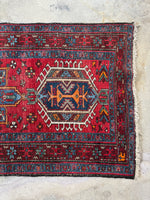 Persian Vintage Runner / 3x11 Antique Heriz Runner #4186