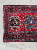 Persian Vintage Runner / 3x11 Antique Heriz Runner #4186