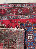 Persian Vintage Runner / 3x11 Antique Heriz Runner #4186