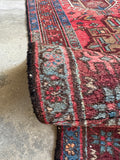 Persian Vintage Runner / 3x11 Antique Heriz Runner #4186