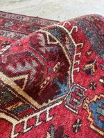 Persian Vintage Runner / 3x11 Antique Heriz Runner #4186
