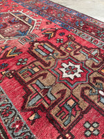 Persian Vintage Runner / 3x11 Antique Heriz Runner #4186
