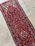Skinny Narrow Vintage Runner / 2’4 x 9' Persian Runner #4187