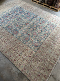 Large Muted Vintage Persian Rug / 9'8 x 12'4 Antique Persian Tabriz Rug #4190