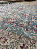 Large Muted Vintage Persian Rug / 9'8 x 12'4 Antique Persian Tabriz Rug #4190