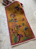 2x4 Antique Chinese Art Deco Rug with Butterfly #4363
