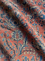 9x12 Worn Floral Persian Rug #3378