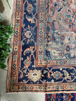 9’1 x 11’8 Love Worn Antique Mahal rug #2979ML