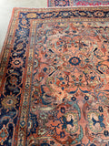 9’1 x 11’8 Love Worn Antique Mahal rug #2979ML