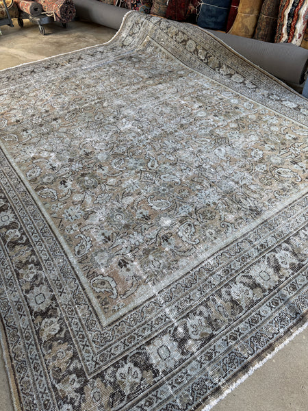 10x12 Muted Vintage Persian Mahal / 10x13 Muted Vintage Persian Rug #4362ML