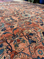 9’1 x 11’8 Love Worn Antique Mahal rug #2979ML