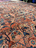9’1 x 11’8 Love Worn Antique Mahal rug #2979ML