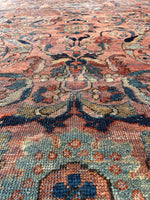 9’1 x 11’8 Love Worn Antique Mahal rug #2979ML