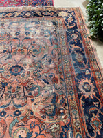 9’1 x 11’8 Love Worn Antique Mahal rug #2979ML