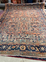 9’1 x 11’8 Love Worn Antique Mahal rug #2979ML