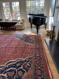 12x18 Antique Full Pile Persian Bidjar Rug / Oversize Persian 11'6 x 17'7 Vintage Rug #3563
