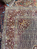 8x10 Paisley Design Vintage Rug / 8’3 x 9’10 Antique Lavender Ground Agra Rug #2480