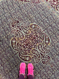 8x10 Paisley Design Vintage Rug / 8’3 x 9’10 Antique Lavender Ground Agra Rug #2480