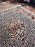 8x10 Paisley Design Vintage Rug / 8’3 x 9’10 Antique Lavender Ground Agra Rug #2480