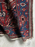 Vintage Kurdish wool rug from Northwest Persia with poled medallion and geometric motifs, 3'3 x 6'4

