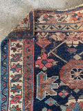 Worn Antique Tribal Persian Runner / 4' x 9'2 Runner #4366