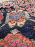 Worn Antique Tribal Persian Runner / 4' x 9'2 Runner #4366