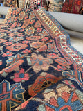 Worn Antique Tribal Persian Runner / 4' x 9'2 Runner #4366
