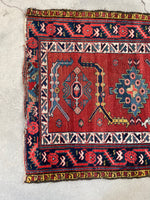 3'3 x 9'4 Antique Karabagh runner #2348ML - Blue Parakeet Rugs