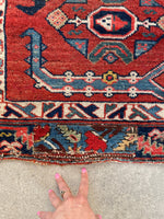 3'3 x 9'4 Antique Karabagh runner #2348ML - Blue Parakeet Rugs