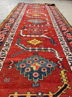 3'3 x 9'4 Antique Karabagh runner #2348ML - Blue Parakeet Rugs