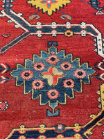 3'3 x 9'4 Antique Karabagh runner #2348ML - Blue Parakeet Rugs