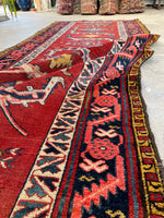 3'3 x 9'4 Antique Karabagh runner #2348ML - Blue Parakeet Rugs