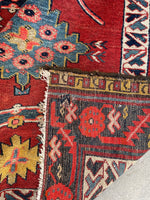 3'3 x 9'4 Antique Karabagh runner #2348ML - Blue Parakeet Rugs