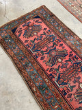 Small Antique Persian Rug / 2'9 x 5' Persian Malayer Rug #3118