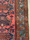 Small Antique Persian Rug / 2'9 x 5' Persian Malayer Rug #3118