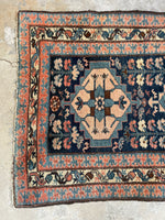 Antique Persian Rug / 3'4 x 6' Persian Malayer Rug #3120