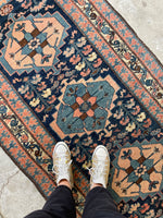 Antique Persian Rug / 3'4 x 6' Persian Malayer Rug #3120