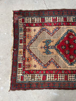 3'5 x 11' Antique Camel Wool Persian Runner #3001ML