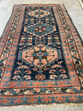 Antique Persian Rug / 3'4 x 6' Persian Malayer Rug #3120