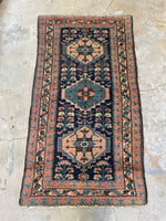 Antique Persian Rug / 3'4 x 6' Persian Malayer Rug #3120