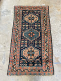 Antique Persian Rug / 3'4 x 6' Persian Malayer Rug #3120