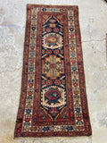 Small Persian Rug / 3' x 6'5 Antique Persian Rug #3121