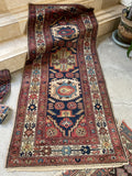 Small Persian Rug / 3' x 6'5 Antique Persian Rug #3121