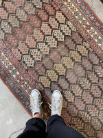 Antique Persian Runner / 3'5 x 12' Runner #3119