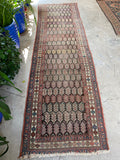 Antique Persian Runner / 3'5 x 12' Runner #3119