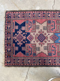 Vintage Skinny Runner / 2'5 x 6'7 Vintage Turkish Runner #3122