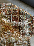 3x4 Subdued Vintage Persian Tribal Scatter Rug #3635